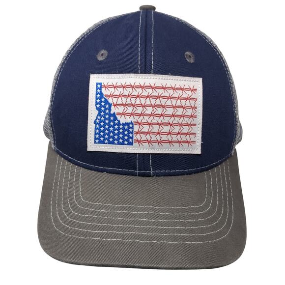 Idaho Patch Snapback Trucker Hat Multi One Size Mesh Back Arcadian Outfitters - Picture 1 of 10